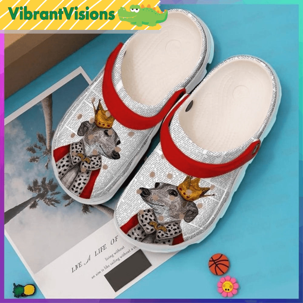 Greyhound Queen Crocs Shoes 0