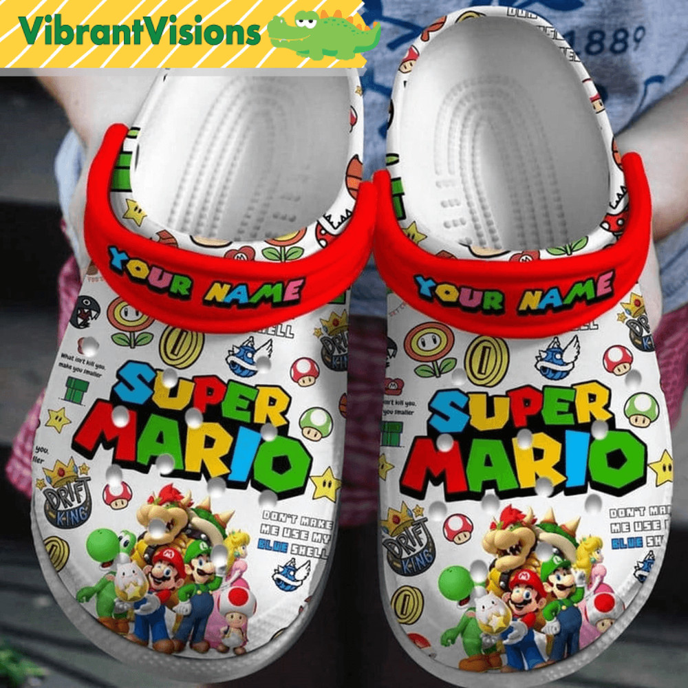 Personalized Name Super Mario Bros Nintendo Clogs Shoes Clogs Shoes For Men Women And Kid Funny Clo 0