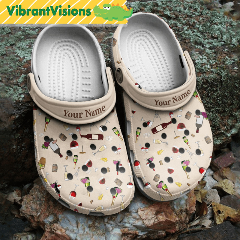 Personalized Christmas Gift For Wine Lover Crocs Shoes Clogs Shoes For Men Women And Kid Funny Clog 0
