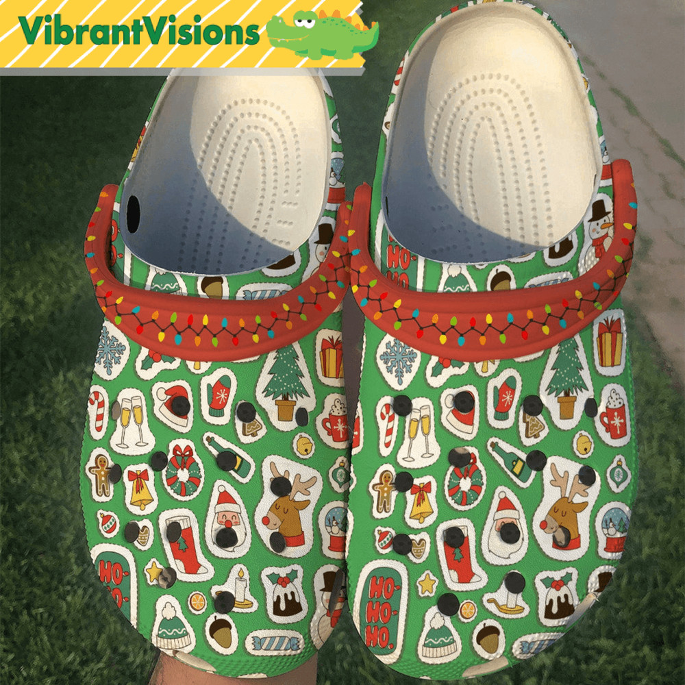 Personalized Christmas Crocs Patterns Holiday Classic Clogs Shoes Clogs Shoes For Men Women And Kid 0