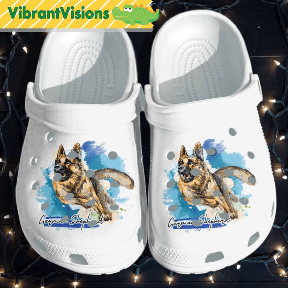 German Shepherd Beautiful Dog Crocs 0