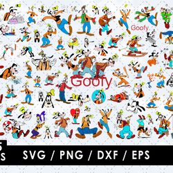 goofy svg files, goofy png files, vector png images, svg cut file for cricut, clipart bundle pack