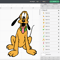 Pluto Svg Files, Pluto Png Files, Vector Png Images, SVG Cut File for Cricut, Clipart Bundle Pack