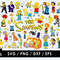 The Simpsons Svg Files, The Simpsons Png File, Vector Png Images, SVG Cut File for Cricut, Clipart Bundle Pack
