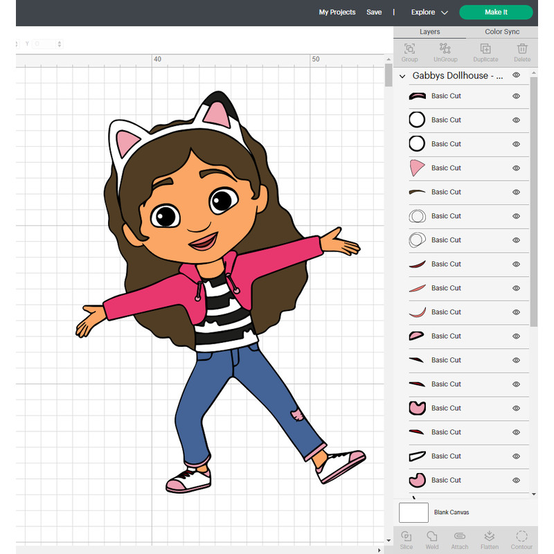 Gabby Dollhouse Svg Files, Gabby Dollhouse Png Files, Vector Png Images, SVG Cut File for Cricut, Clipart Bundle Pack