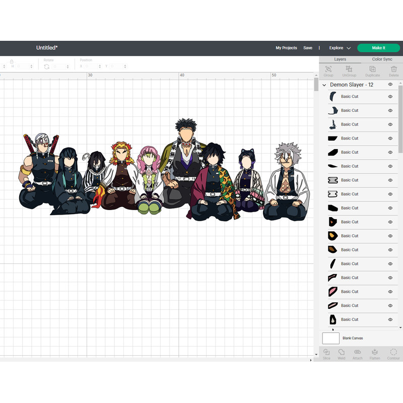 Kimetsu No Yaiba Svg Files, Kimetsu No Yaiba Png Files, Vector Png Images, SVG Cut File for Cricut, Clipart Bundle Pack