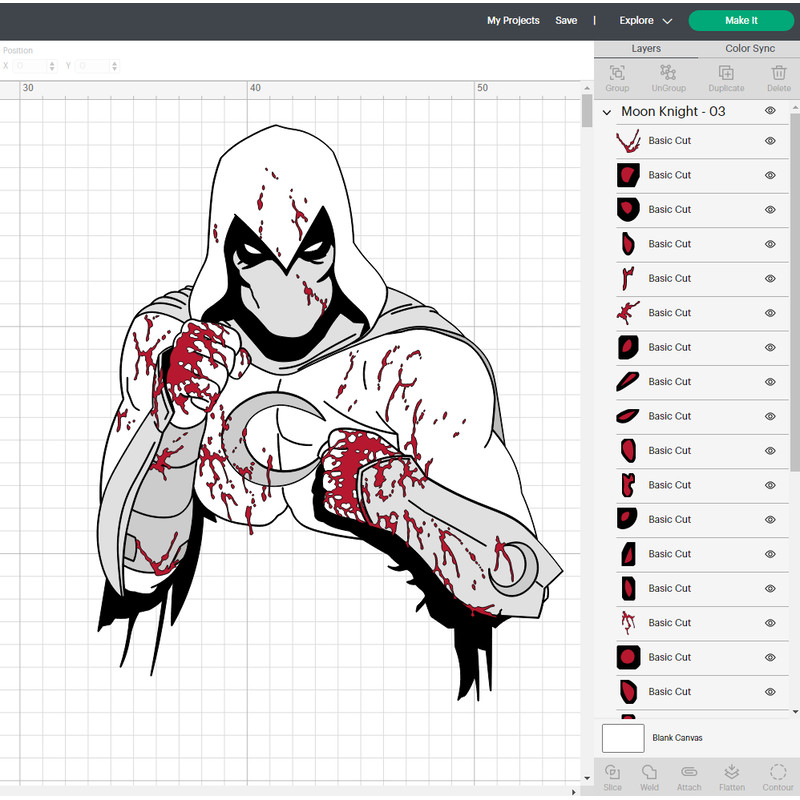 Moon Knight Svg Files, Moon Knight Png Files, Vector Png Images, SVG Cut File for Cricut, Clipart Bundle Pack