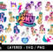 My Little Pony Svg Files, My Little Pony Png Files, Vector Png Images, SVG Cut File for Cricut, Clipart Bundle Pack