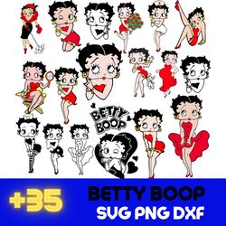 Betty Boop Svg,PNG,DXF Bundle, Betty Boop Svg, Betty Boop Png, Betty Boop Bundle, Bundle Svg - Download