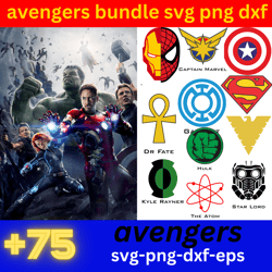 avengers svg-png-dxf-eps , Digital Files