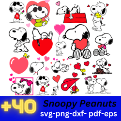 Snoopy Peanuts Bundle Svg - Snoopy Peanuts PNG - SVG - EPS - DXF - PDF - Snoopy Peanuts Instant Download - for Cricut