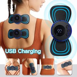 Muscle Pain Relief Cervical Massage Stimulator, Portable Mini Electric Neck Massager Pain Relief for Neck, Back, Shoulde
