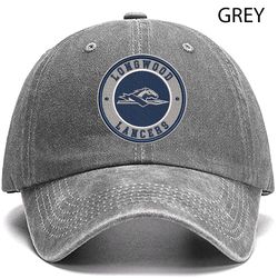 longwood lancers ncaa embroidered distressed hat, ncaa longwood lancers embroidered hat, baseball cap
