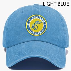 south dakota state jackrabbits ncaa embroidered distressed hat, ncaa south dakota state embroidered hat, baseball cap