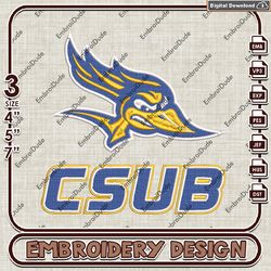 Cal State Bakersfield Roadrunners, Embroidery Files, Roadrunners Logo Embroidery Designs, NCAA Machine Embroidery Files