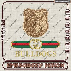 Alabama AM Bulldogs NCAA Machine Embroidery Files, Gucci Alabama AM Bulldogs Embroidery Designs, NCAA Logo EMb Files