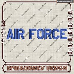 NCAA Air Force Falcons Word Logo Emb design, NCAA Air Force Falcons Team embroidery, NCAA Team Embroidery File