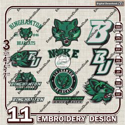 11 Binghamton Bearcats Bundle Embroidery Files, NCAA Binghamton Team Logo Embroidery Design, NCAA Bundle EMb Design