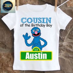kid and youth sesame street cousin shirt full size gift for family