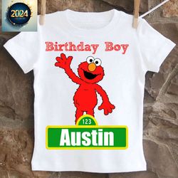 kid and youth sesame street birthday shirt full size gift for family