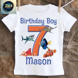 kid and youth finding dory birthday shirt full size gift for baby