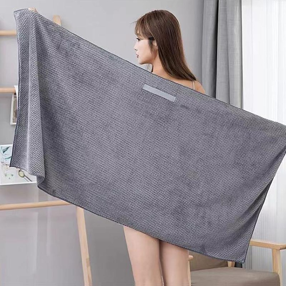 Ultra Absorbent Microfiber Hair Towel Wrap For Long Hair Quick Dry Waffle Turban 4