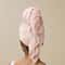 Ultra Absorbent Microfiber Hair Towel Wrap For Long Hair Quick Dry Waffle Turban 3