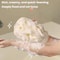 2 In 1 Bath Towel Gloves With Exfoliating Sponge Double Sided Body Scrub Mitt 5