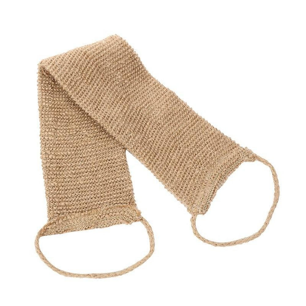Heavy Duty Double Sided Jute Back Scrubber Set With Gloves For Deep Exfoliating Shower Care 6