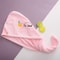 Quick Dry Microfiber Hair Towel Wrap With Soft Coral Fleece Secure Button For All Hair Types 2