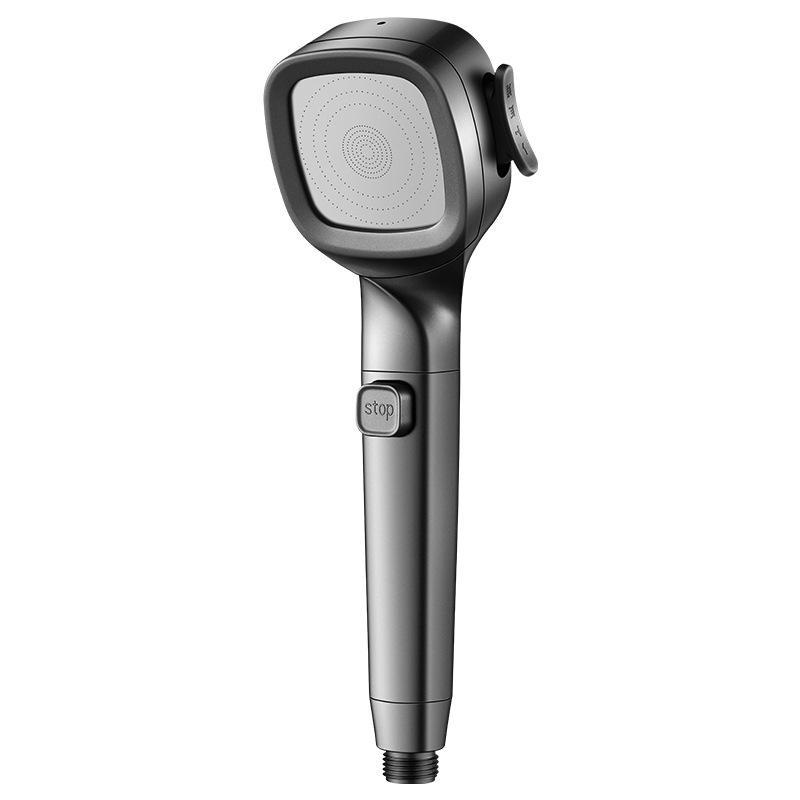 4 Mode High Pressure Filter Shower Head With One Touch Stop Handheld Spray 0