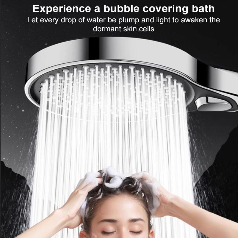 High Pressure Shower Head With 3 Spray Modes Large Panel Adjustable Shower Nozzle 2