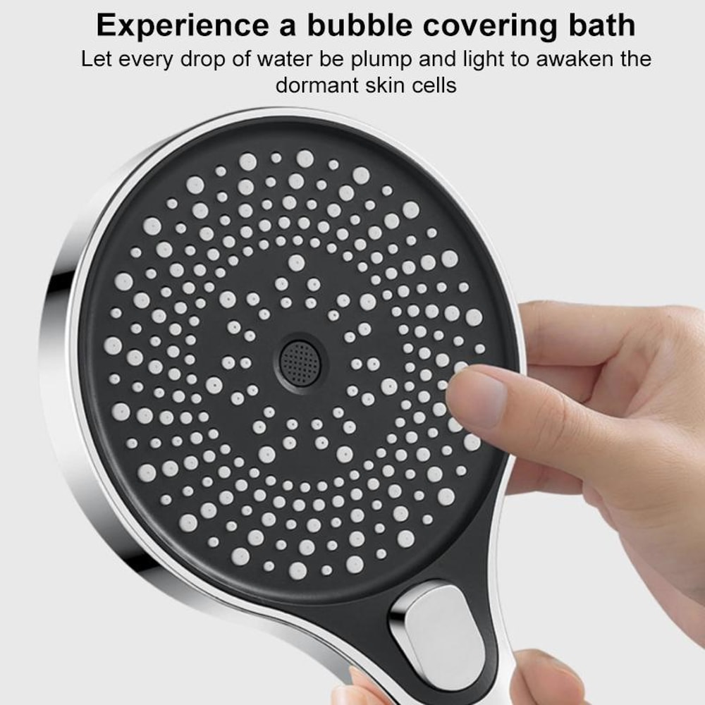 High Pressure Shower Head With 3 Spray Modes Large Panel Adjustable Shower Nozzle 3