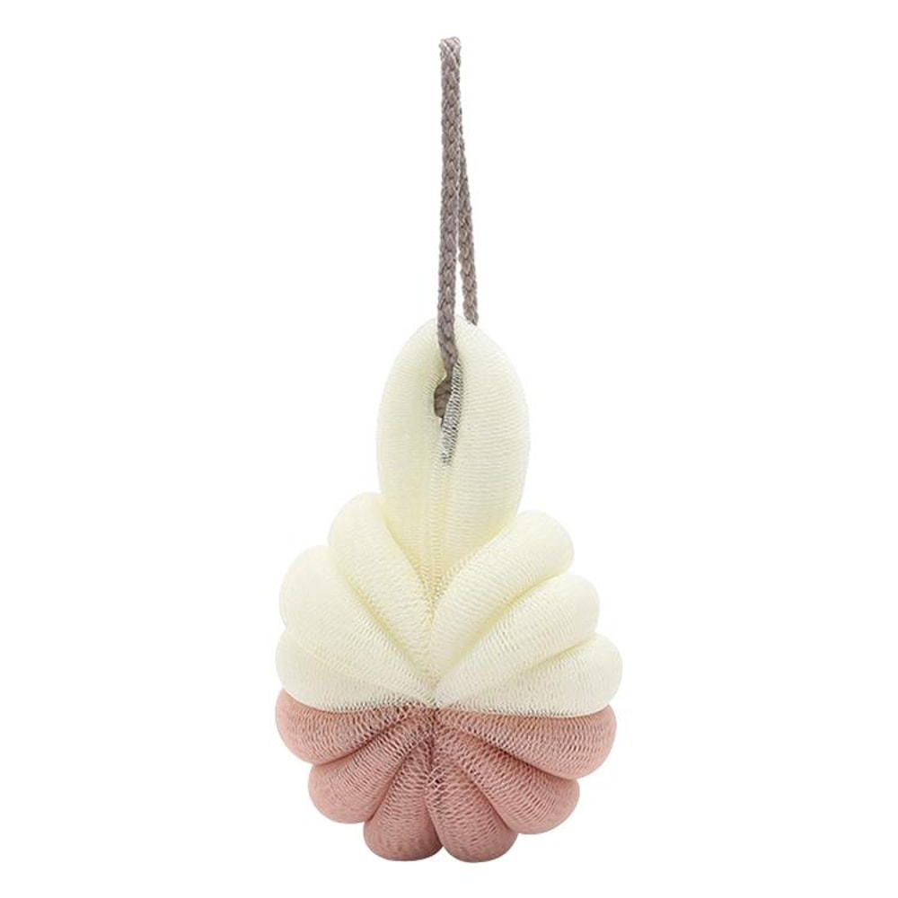 Soft Foaming Shower Loofah Ball With Hanging Loop Exfoliating Bath Sponge For Smooth Skin 3