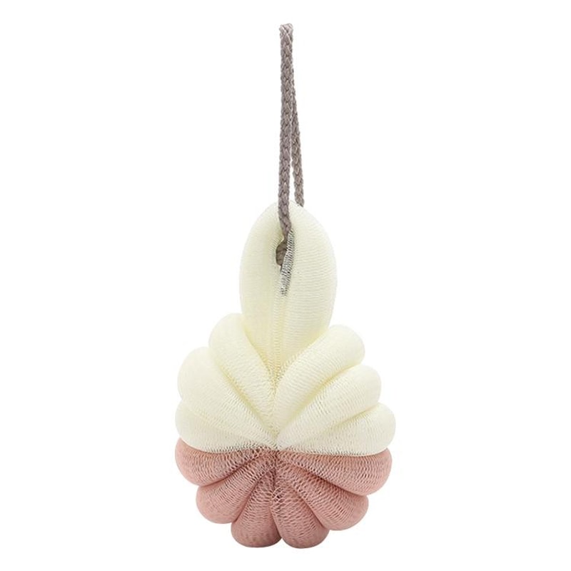 Soft Foaming Shower Loofah Ball With Hanging Loop Exfoliating Bath Sponge For Smooth Skin 3