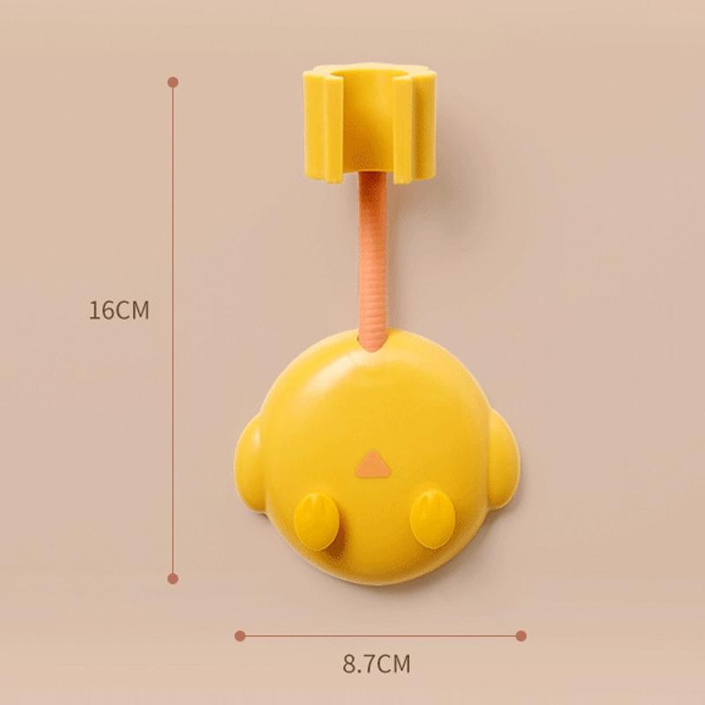 Cartoon Adjustable Shower Rack Wall Mount Holder With 360 Rotating Hose Support 2