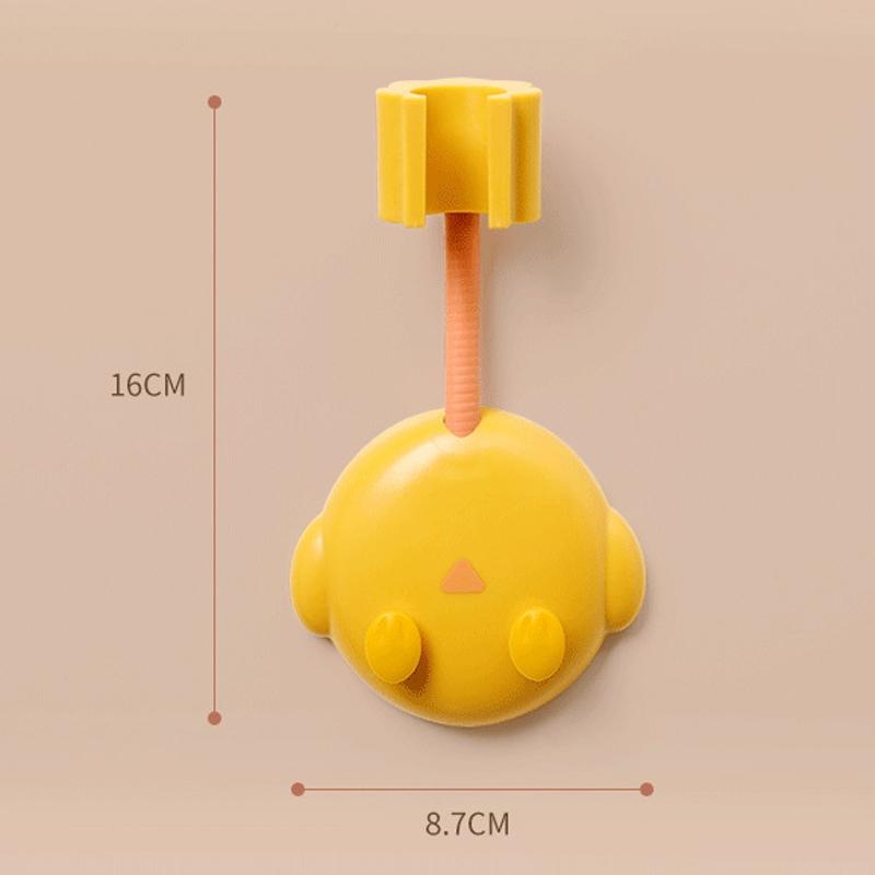 Cartoon Adjustable Shower Rack Wall Mount Holder With 360 Rotating Hose Support 2