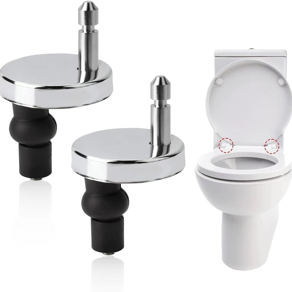 Universal Stainless Steel Toilet Seat Bolt Kit Durable Replacement Hinges Set 0