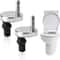 Universal Stainless Steel Toilet Seat Bolt Kit Durable Replacement Hinges Set 0