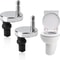 Universal Stainless Steel Toilet Seat Bolt Kit Durable Replacement Hinges Set 0