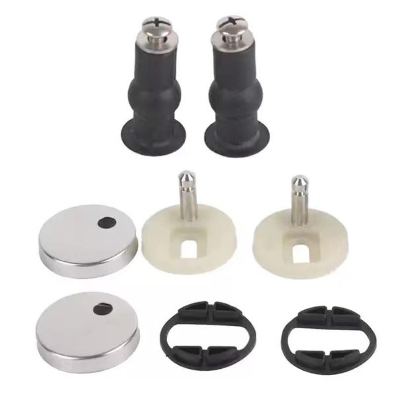 Universal Stainless Steel Toilet Seat Bolt Kit Durable Replacement Hinges Set 4