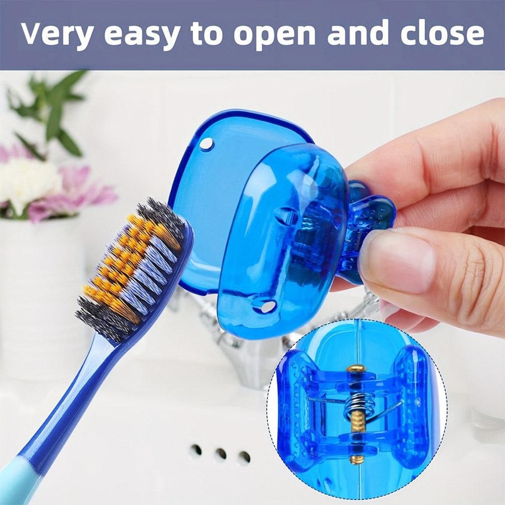 Portable Toothbrush Cap Set Hygienic Travel Cover Case For Clean Storage 3
