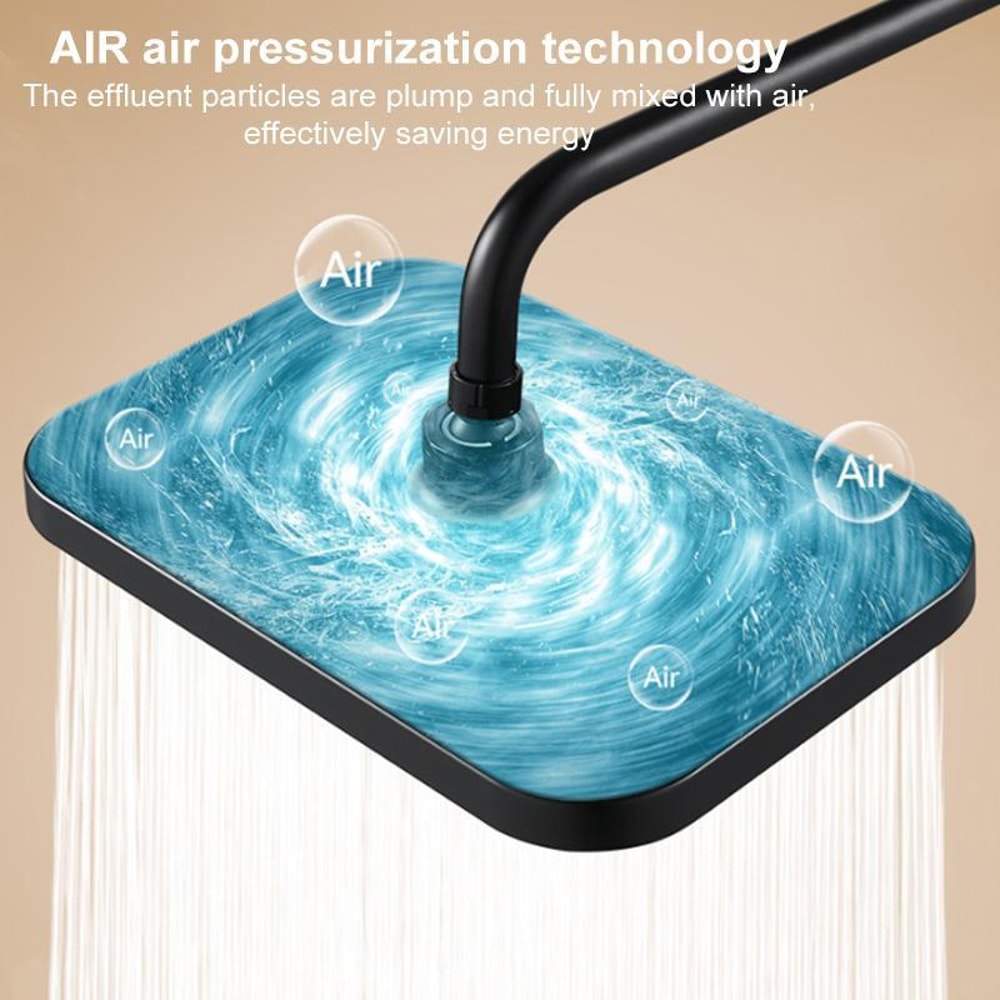 13 Inch Rainfall Shower Head High Pressure Square Top Spray Bathroom Upgrade