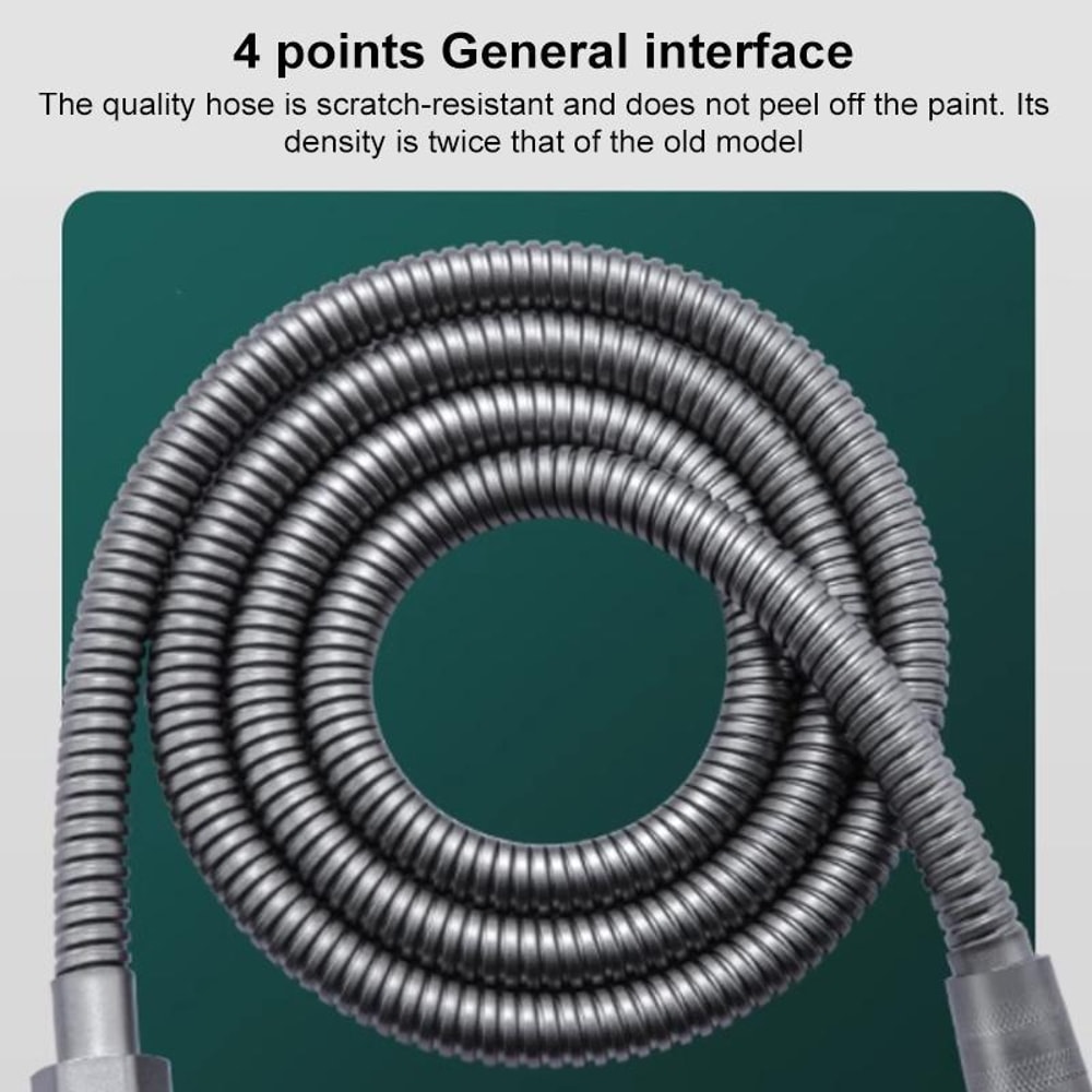 High Pressure 5 Mode Shower Head With Water Stop Button Portable Spa Shower Upgrade 8