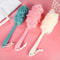 Non Slip Long Handle Bath Brush For Back Exfoliation Soft Mesh Shower Scrubber 0