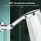 Stainless Steel Drill Free Shower Head Holder With 360 Rotation Adjustable Universal Mount 1