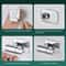 Stainless Steel Drill Free Shower Head Holder With 360 Rotation Adjustable Universal Mount 8