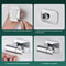Stainless Steel Drill Free Shower Head Holder With 360 Rotation Adjustable Universal Mount 8