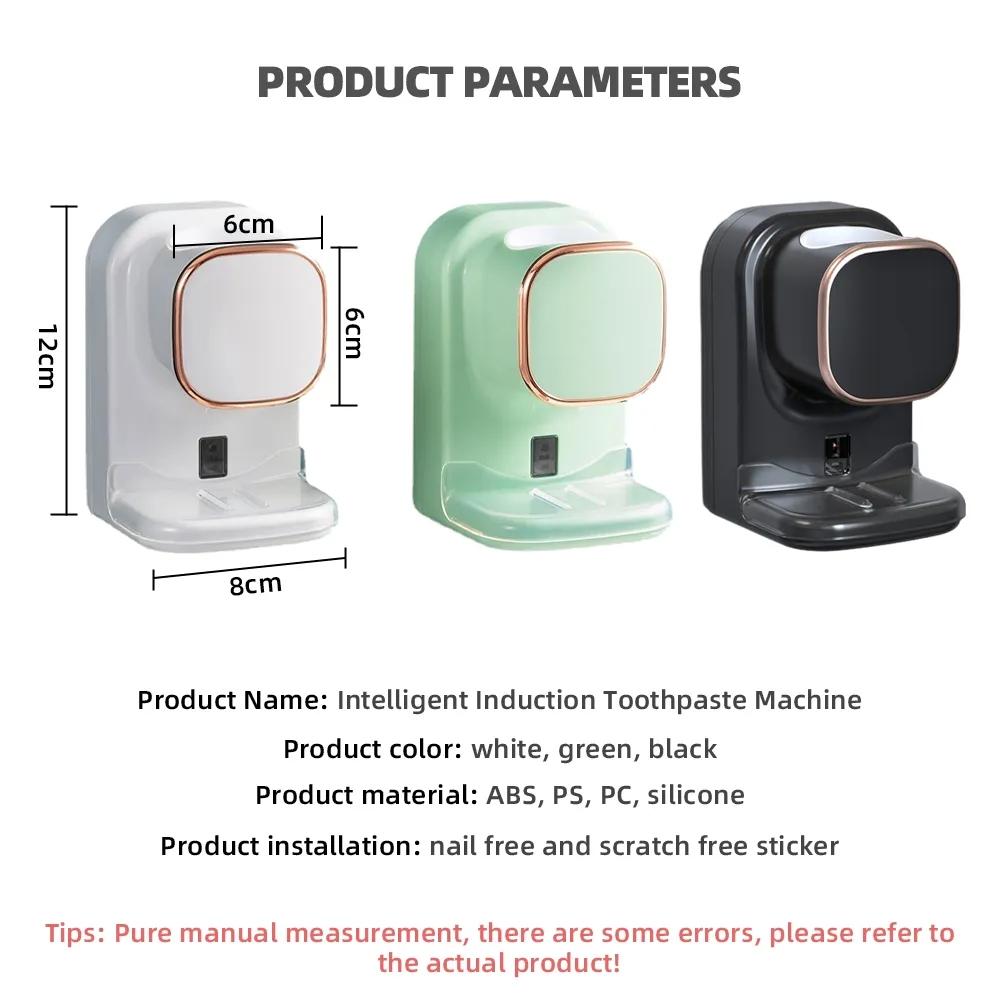 Smart Touchless Toothpaste Dispenser With Sensor Auto Squeezer 3 Adjustable Modes 9