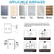 No Drill Wall Mounted Razor Holder 3 Pack Adjustable Bathroom Organizer Hooks 9